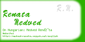 renata medved business card